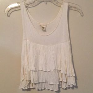 💛Ruffled crop top